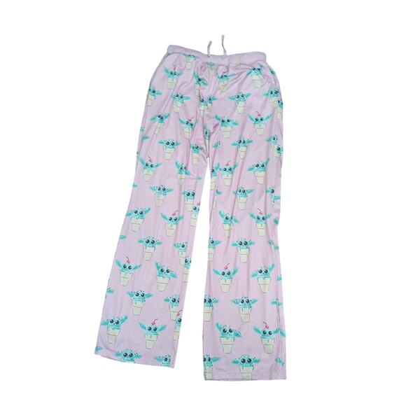 Munki Munki Star Wars Slumber Baby Yoda Grogu Ice Cream Pajama Womens M/L - Picture 3 of 11